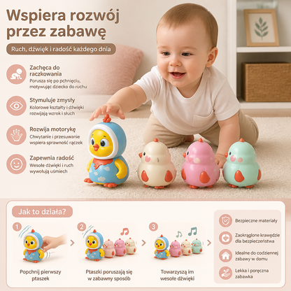 Kołysząca Się Zabawka Do Leżenia Na Brzuszku W Kształcie Kurczaczka