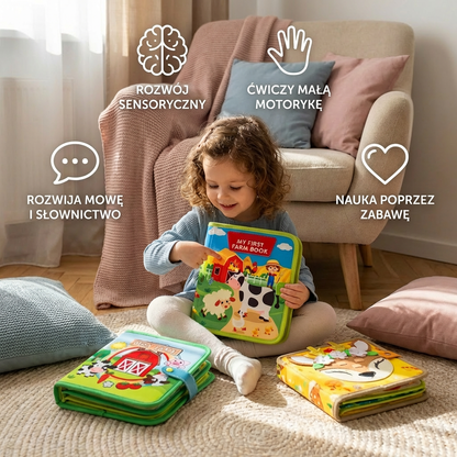 3-częściowa książka Montessori do nauki poprzez zabawę i opowiadania