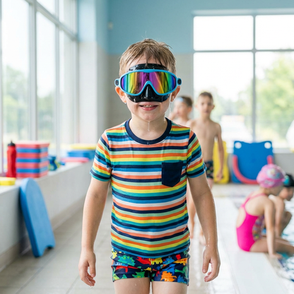 Praktyczne Okulary Pływackie dla Dzieci – Powłoka Anti-Fog, Stabilne Dopasowanie i Wygodne Noszenie