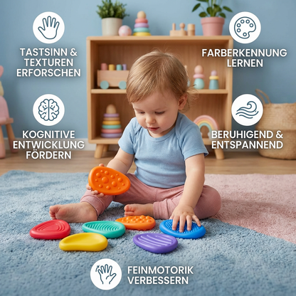 Kamienie sensoryczne dla dzieci – Teksturowana zabawka do dotyku i nauki wczesnego rozwoju