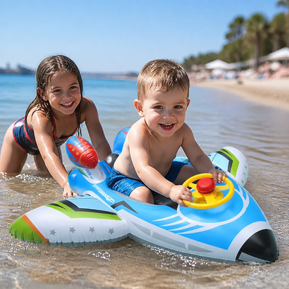 Nadmuchiwany Jet Fighter Pool Float z Siedzeniem i Stosunkiem
