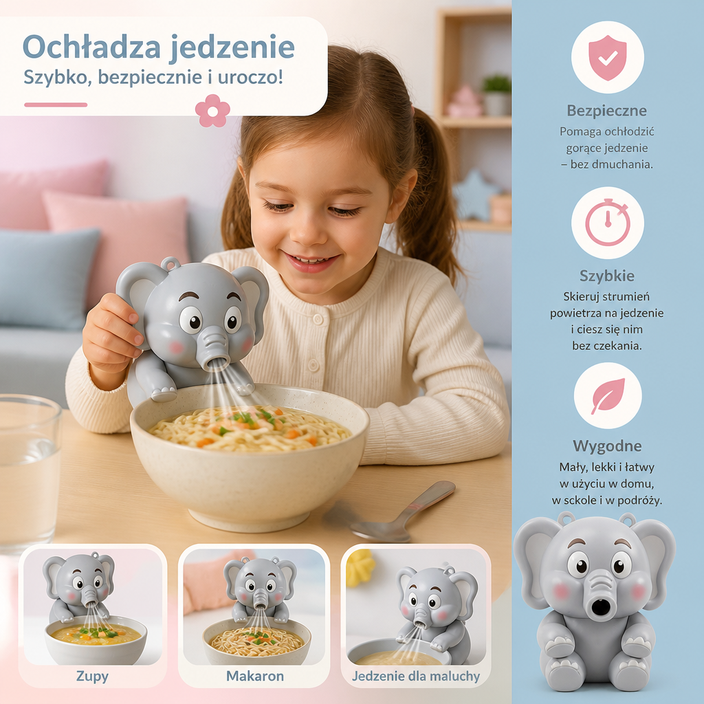 Uroczy Wentylator Chłodzący w Kształcie Kubka ze Zwierzątkiem