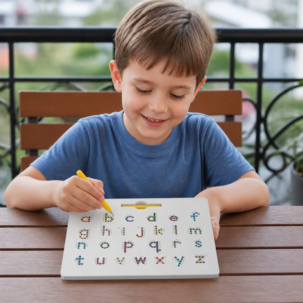 Edukacyjna Tablica do Pisania z Magnetycznymi Kulkami