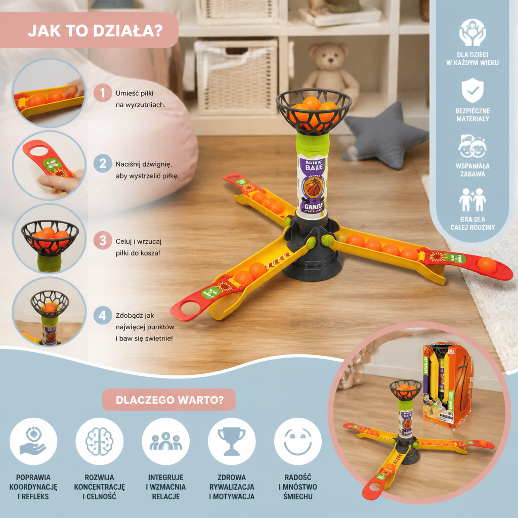 Szybka Gra Wrzutów Do Kosza Dla Całej Rodziny