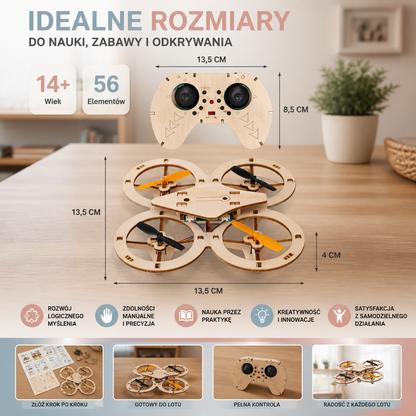 DIY Drewniany Zestaw RC Quadcopter – Zbuduj Swoją Własną Latającą Przygodę