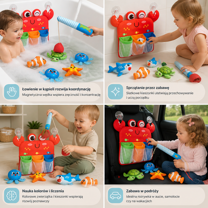 Magnetyczny Zestaw Do Łowienia Montessori – Zabawka Do Kąpieli