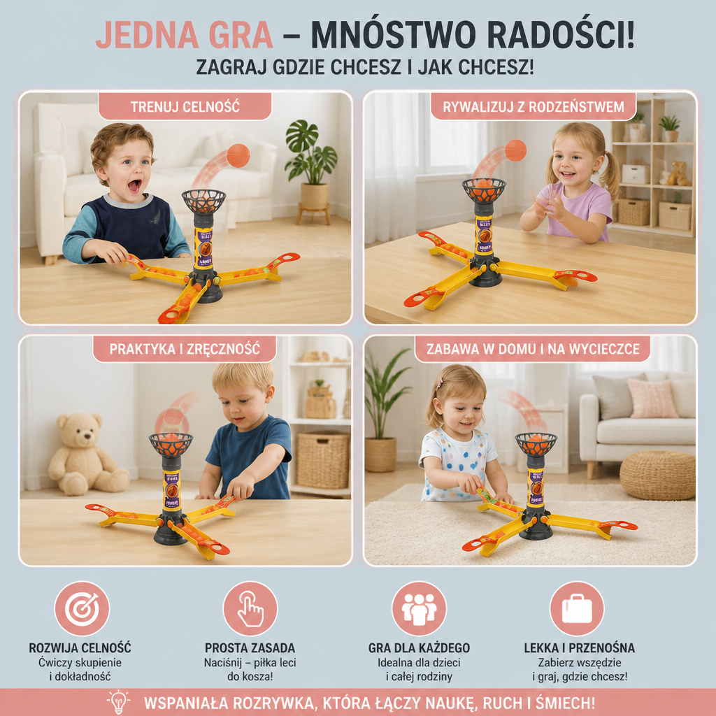 Szybka Gra Wrzutów Do Kosza Dla Całej Rodziny
