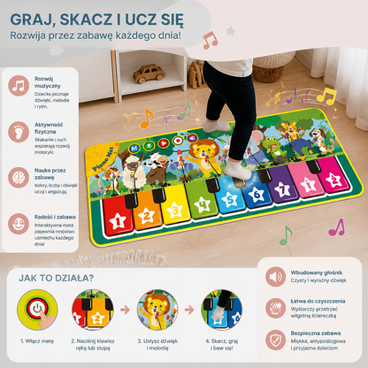 Interaktywna Muzyczna Mata Pianinowa Dla Dzieci