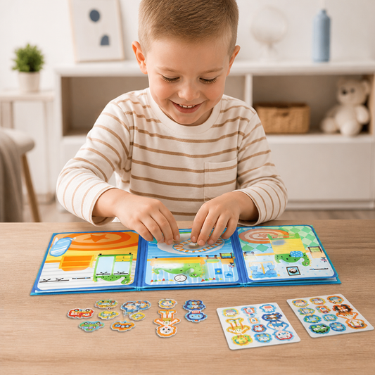 Magnetyczna książeczka Montessori Quiet Book – kreatywne ubieranki i odgrywanie scenek