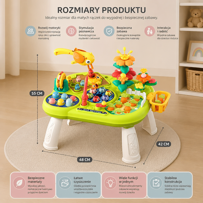 Dziecięcy Wielofunkcyjny Stół Zabaw z Wieloma Stanowiskami Do Zabawy