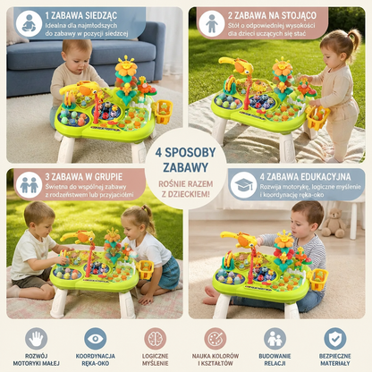Dziecięcy Wielofunkcyjny Stół Zabaw z Wieloma Stanowiskami Do Zabawy
