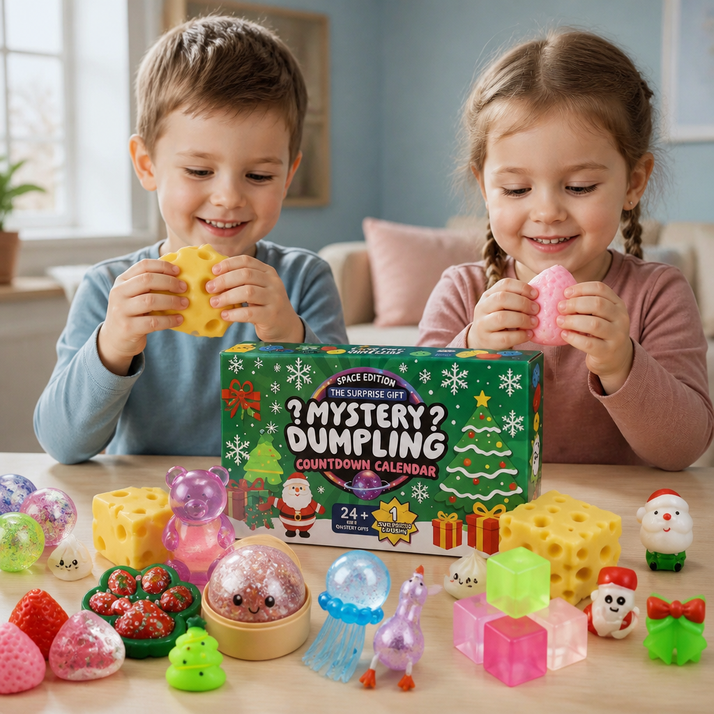 Świąteczny Kalendarz Adwentowy Squishy Dla Dzieci