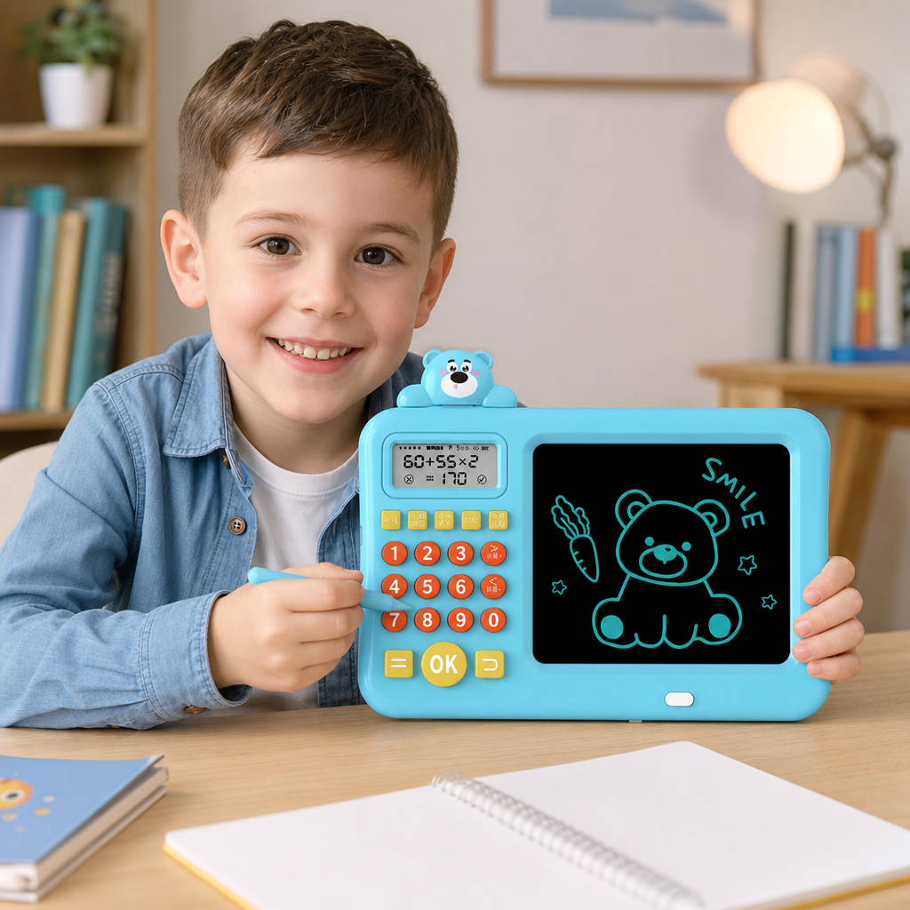 Interaktywny zestaw edukacyjny do nauki matematyki, rysowania i ścierania dla dzieci