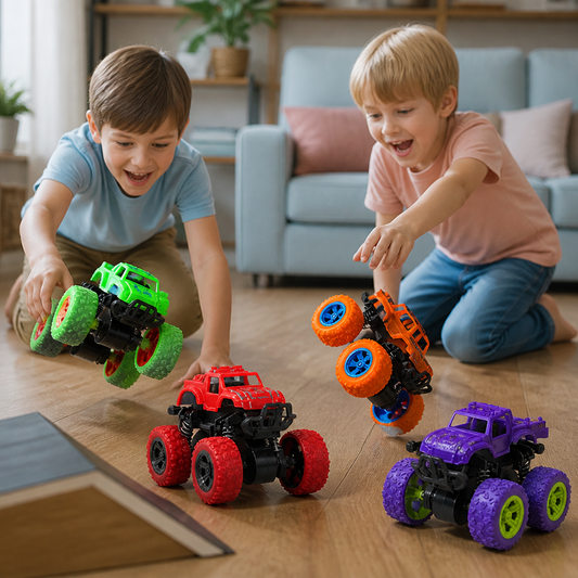 Samochód Monster Truck Stunt Dla Dzieci Z Napędem Na Tarcie
