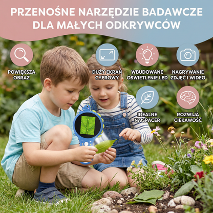 Dziecięcy mikroskop wideo z ekranem – przenośne narzędzie badawcze dla małych odkrywców