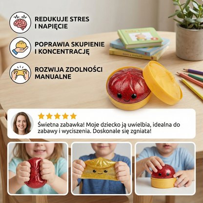 Squishy Fidget Toy – Kawaii Piłka do Ściskania na Stres
