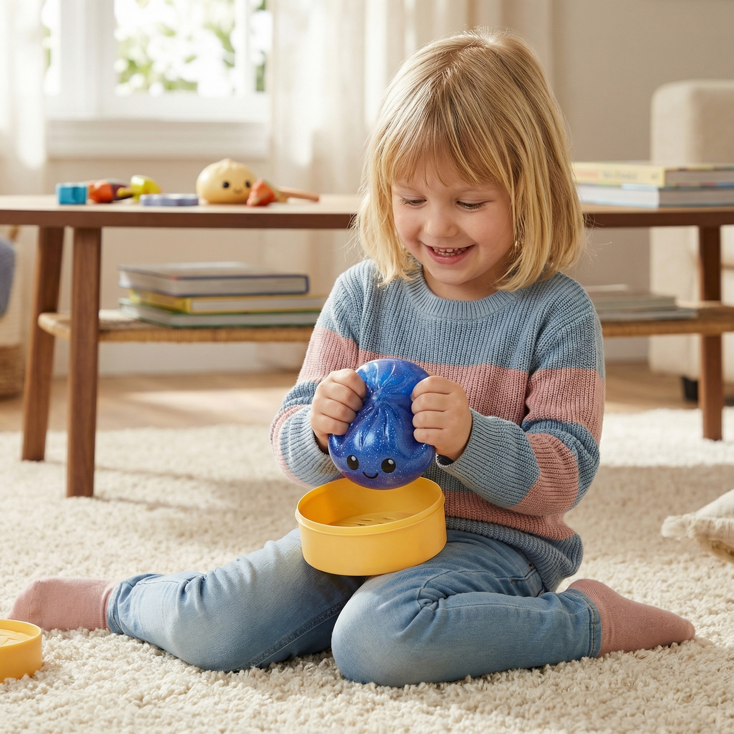 Squishy Fidget Toy – Kawaii Piłka do Ściskania na Stres