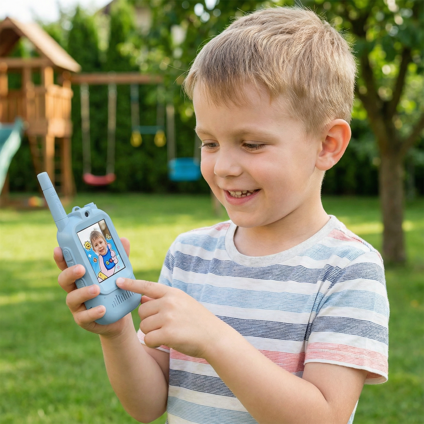 Zestaw 2 Walkie-Talkie Wideo dla Dzieci – Radio z Kamerą i Ekranem