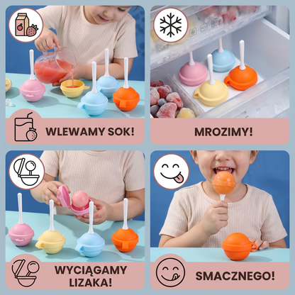 Foremki Do Lodów Na Patyku – Zestaw Czterech Sztuk