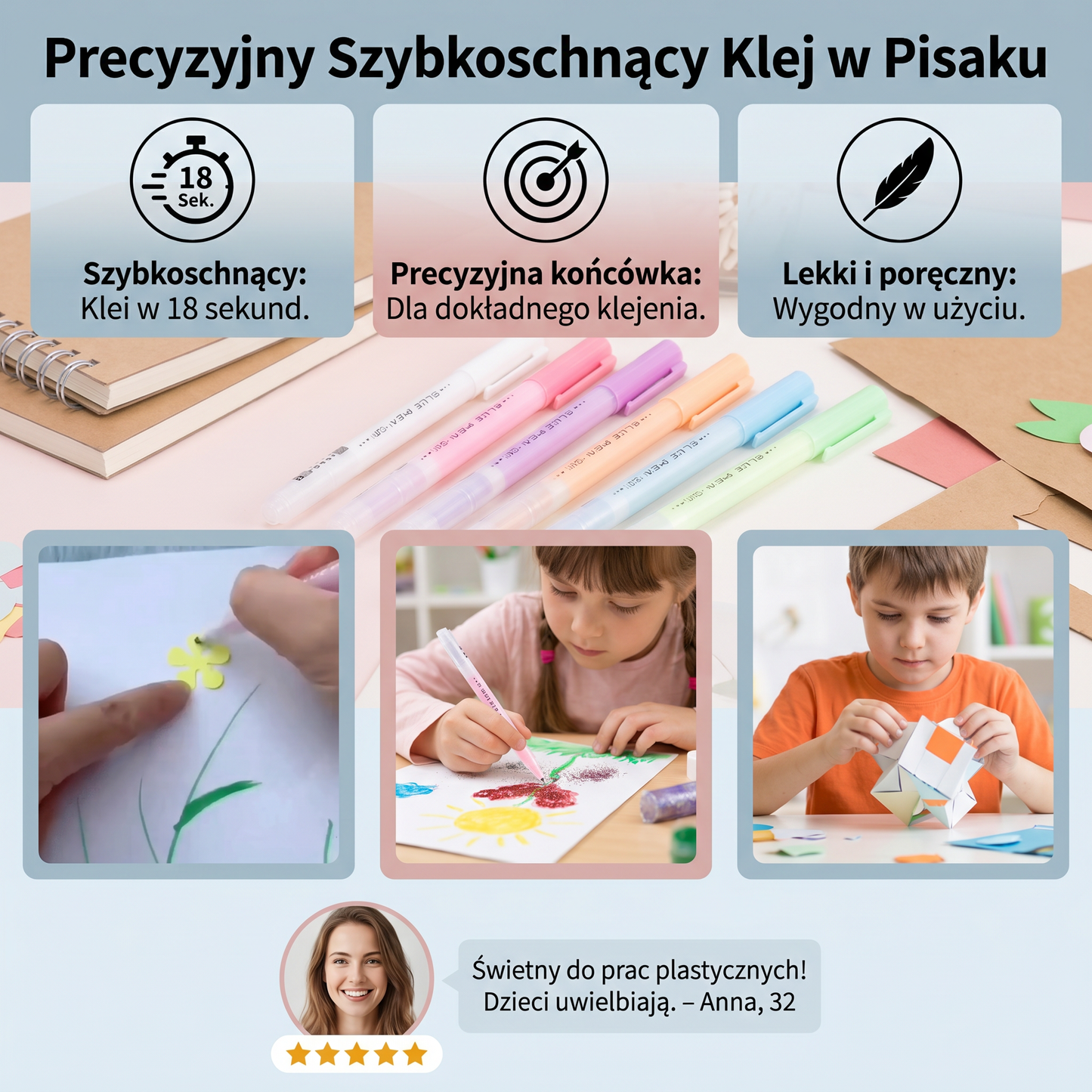 Precyzyjny Szybkoschnący Klej w Pisaku