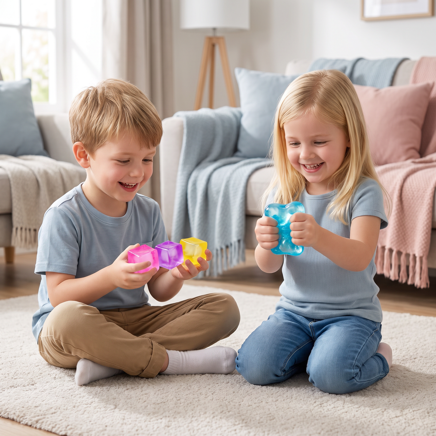 Kostka Squishy – Miękka Żelowa Zabawka Sensoryczna Fidget