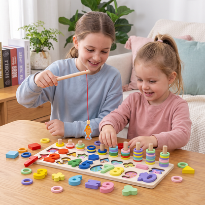 Rozwój Umiejętności – Drewniana Tablica Montessori