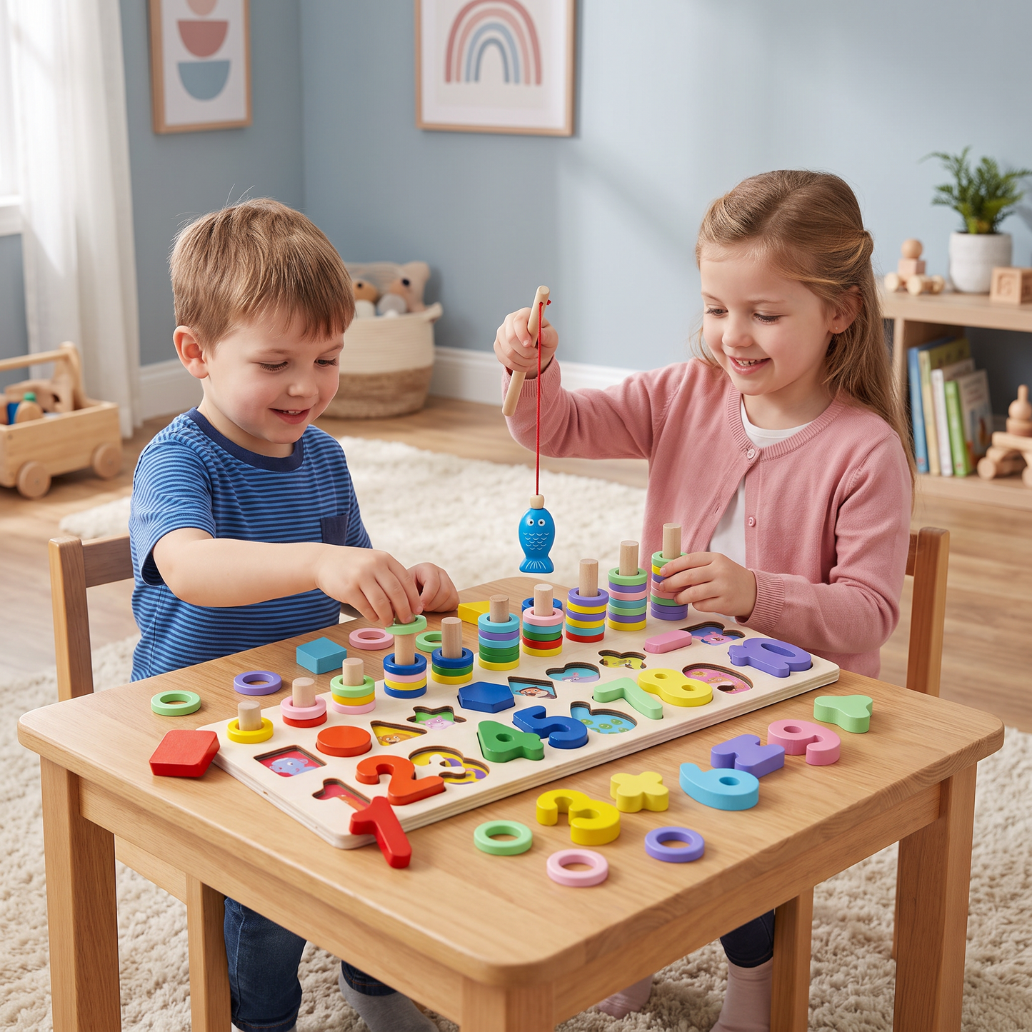 Rozwój Umiejętności – Drewniana Tablica Montessori