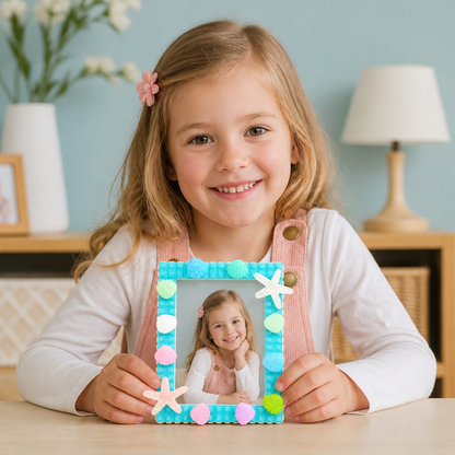 Zestaw DIY do tworzenia ramki na zdjęcia z klocków