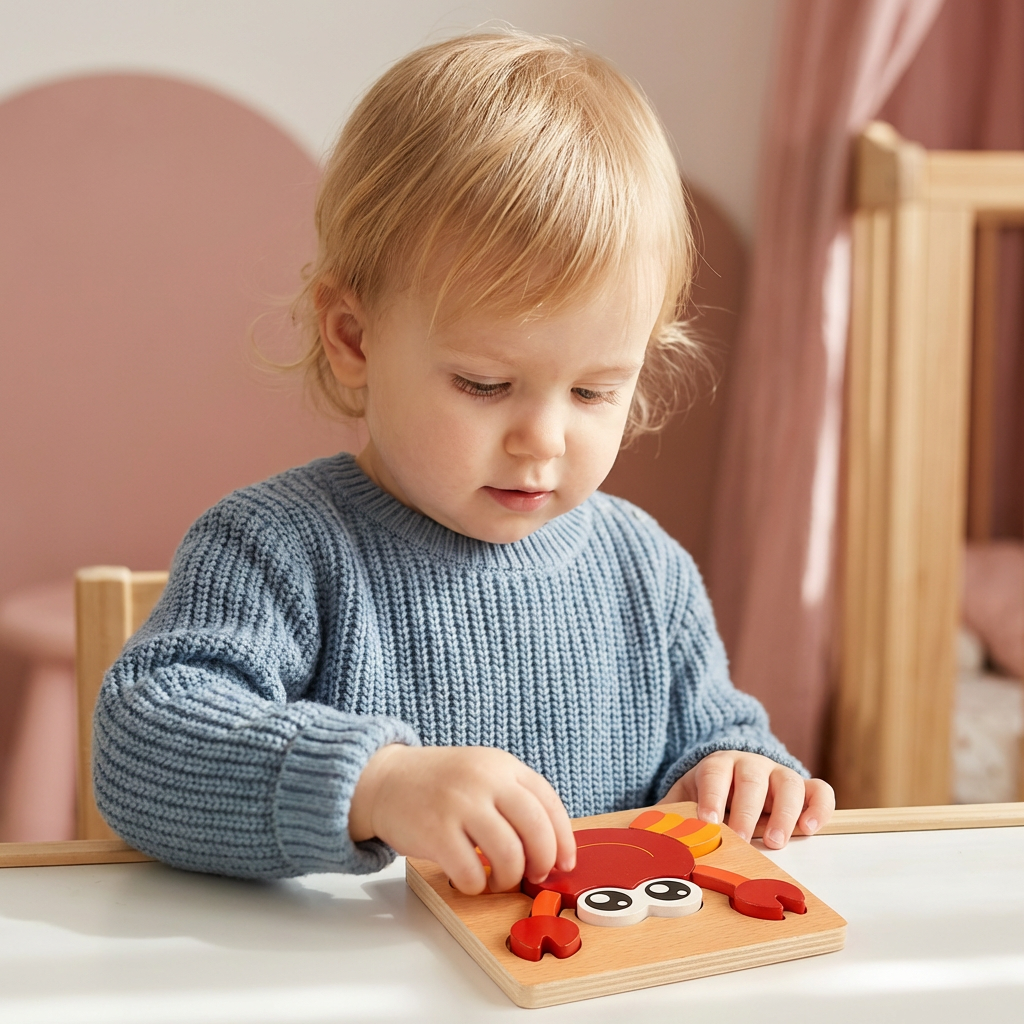 3D Drewniane Puzzle dla Dzieci – Edukacyjna Zabawka Zwierzątka dla Maluchów