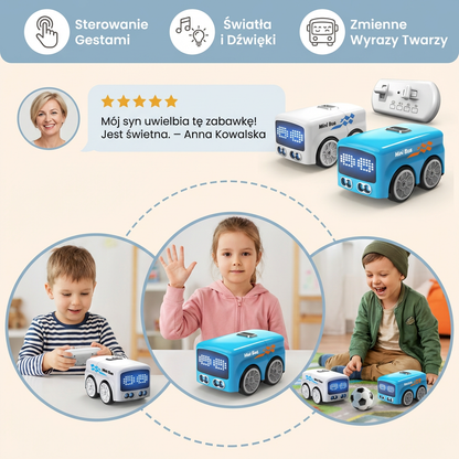 Smart RC Mini Bus – Zabawka samochodzik z gestami i podświetleniem dla dzieci