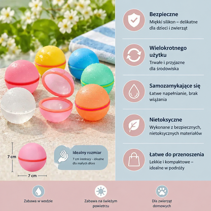 Wielorazowe Balony Wodne – Samozamykające się i Silikonowe