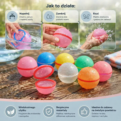 Wielorazowe Balony Wodne – Samozamykające się i Silikonowe