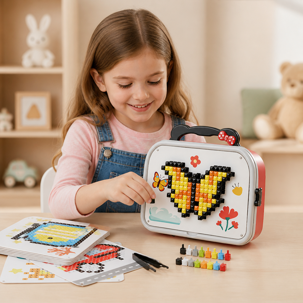 Zestaw Montessori z Mozaiką Grzybkową dla Dzieci