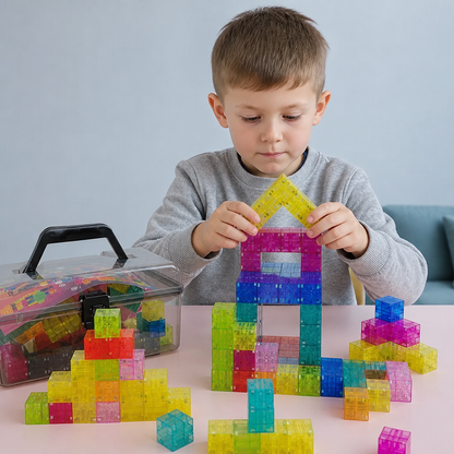 Montessoriański zestaw klocków sześciennych dla dzieci