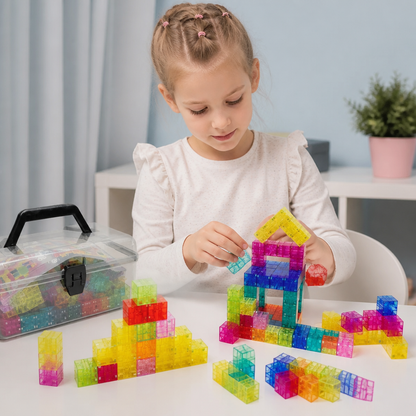 Montessoriański zestaw klocków sześciennych dla dzieci