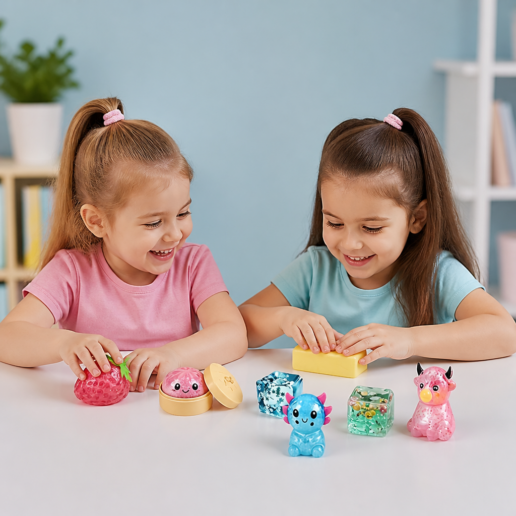 Zestaw Premium Miękkich Zabawek Fidget Squishy – 8 Zabawek Sensorycznych