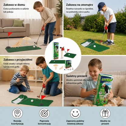 Zestaw Mini Golfa dla Dzieci – Zabawka Golfowa dla Dzieci