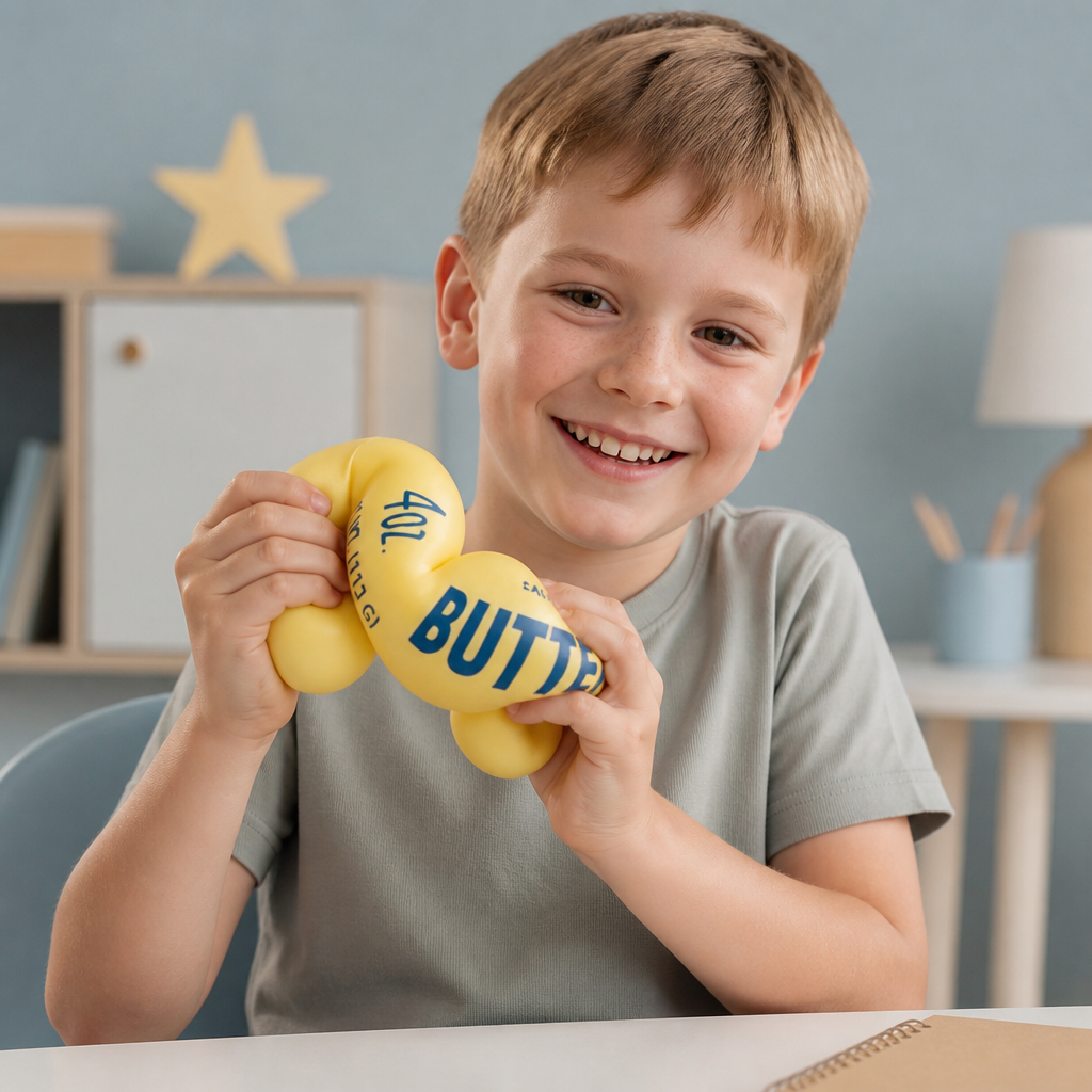 Jumbo Squishy Butter Stick – Wolno Powracająca Piłeczka Antystresowa i Sensoryczna Zabawka Fidget