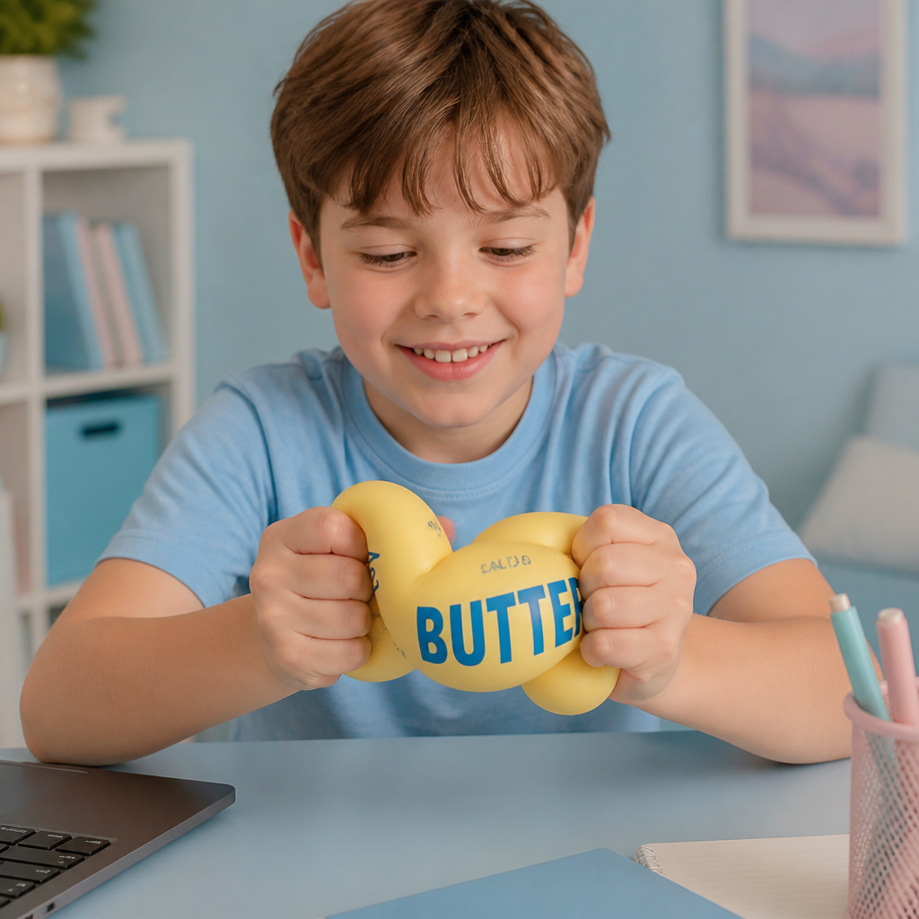 Jumbo Squishy Butter Stick – Wolno Powracająca Piłeczka Antystresowa i Sensoryczna Zabawka Fidget