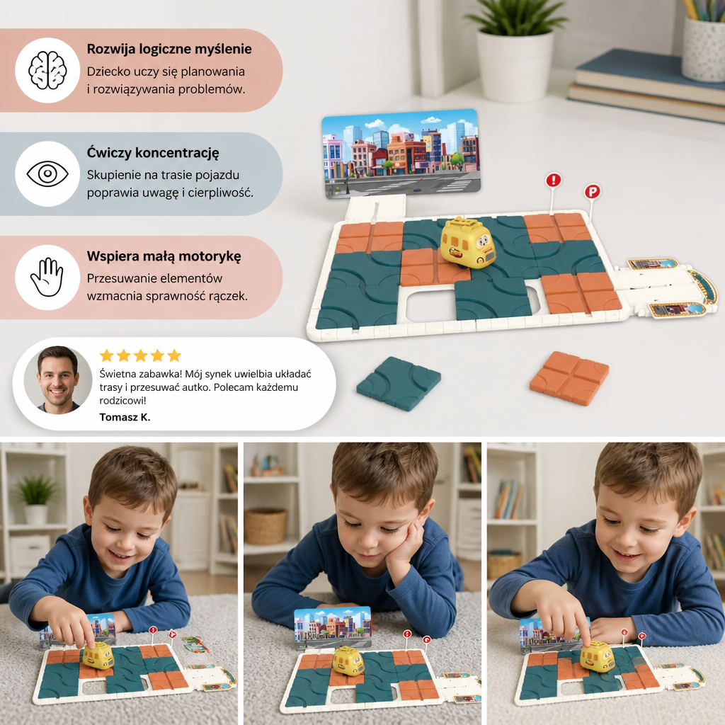 Gra Przesuwane Tory – Labirynt Puzzle