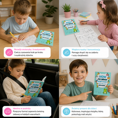 Książka Aktywności Montessori do Nauki Rysowania – Nauka Krok po Kroku i Ćwiczenie Rysowania