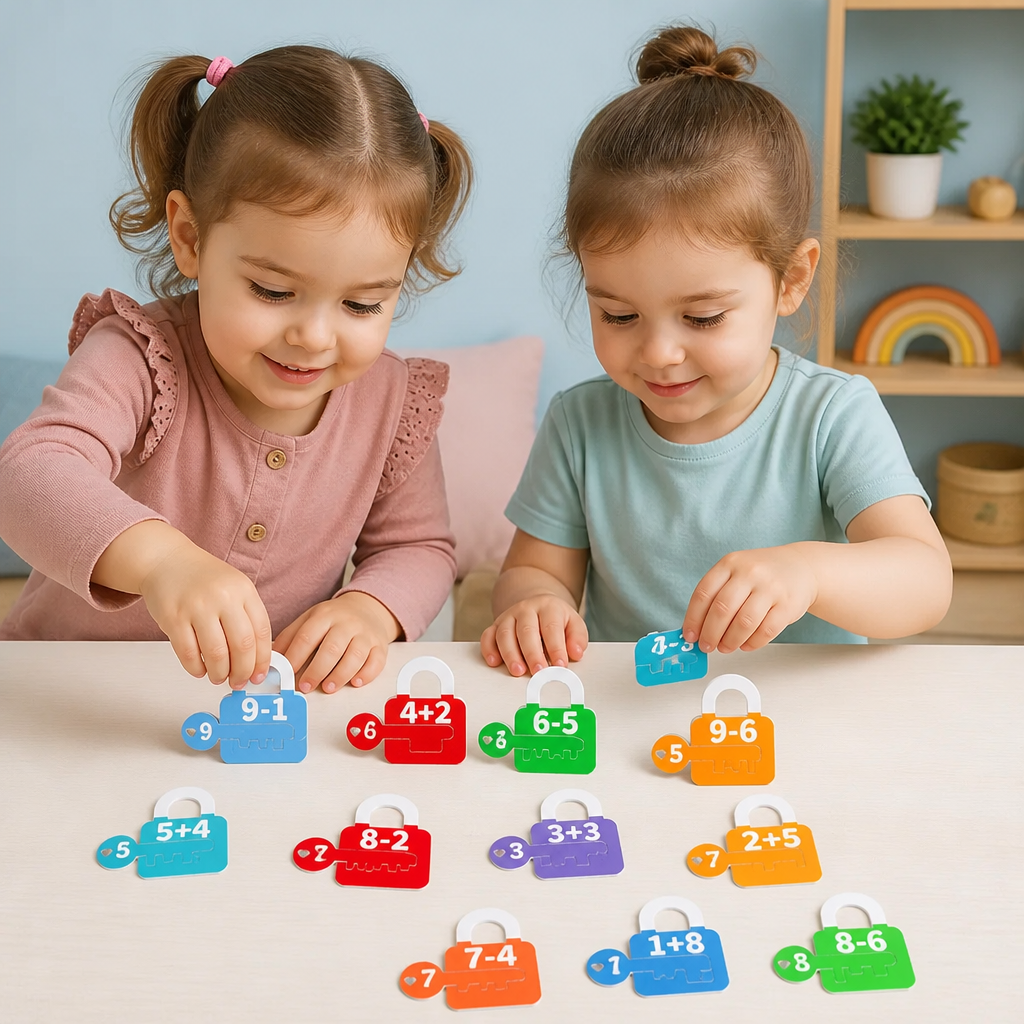 Edukacyjna Gra Z Zamkami I Kluczami Do Nauki Liter I Matematyki