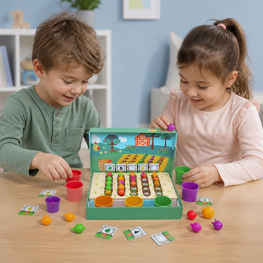 Montessori Gra Kolorów i Liczb – Farma do Nauki Sortowania