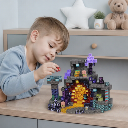 100-elementowy Zestaw Magnetycznych Klocków Konstrukcyjnych – Montessori STEM Zabawka Konstrukcyjna dla Dzieci