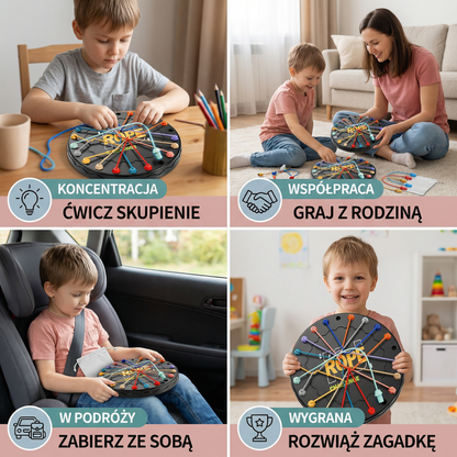 Gra logiczna z węzłami i liną – gra strategiczno-logiczna dla dzieci