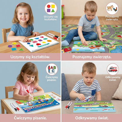 Książka Aktywności Montessori dla Dzieci – Nauka przez Zabawę i Wczesny Rozwój