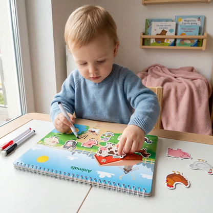 Książka Aktywności Montessori dla Dzieci – Nauka przez Zabawę i Wczesny Rozwój