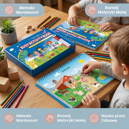 Książka Aktywności Montessori dla Dzieci – Nauka przez Zabawę i Wczesny Rozwój