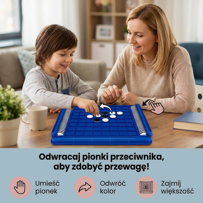 Logiczna gra rodzinna z klapkami dla dzieci