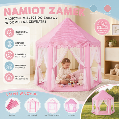Namiot do zabawy „Zamek Księżniczki” – do domu i ogrodu